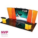 Single sided or double sided for portable fabric displays wall