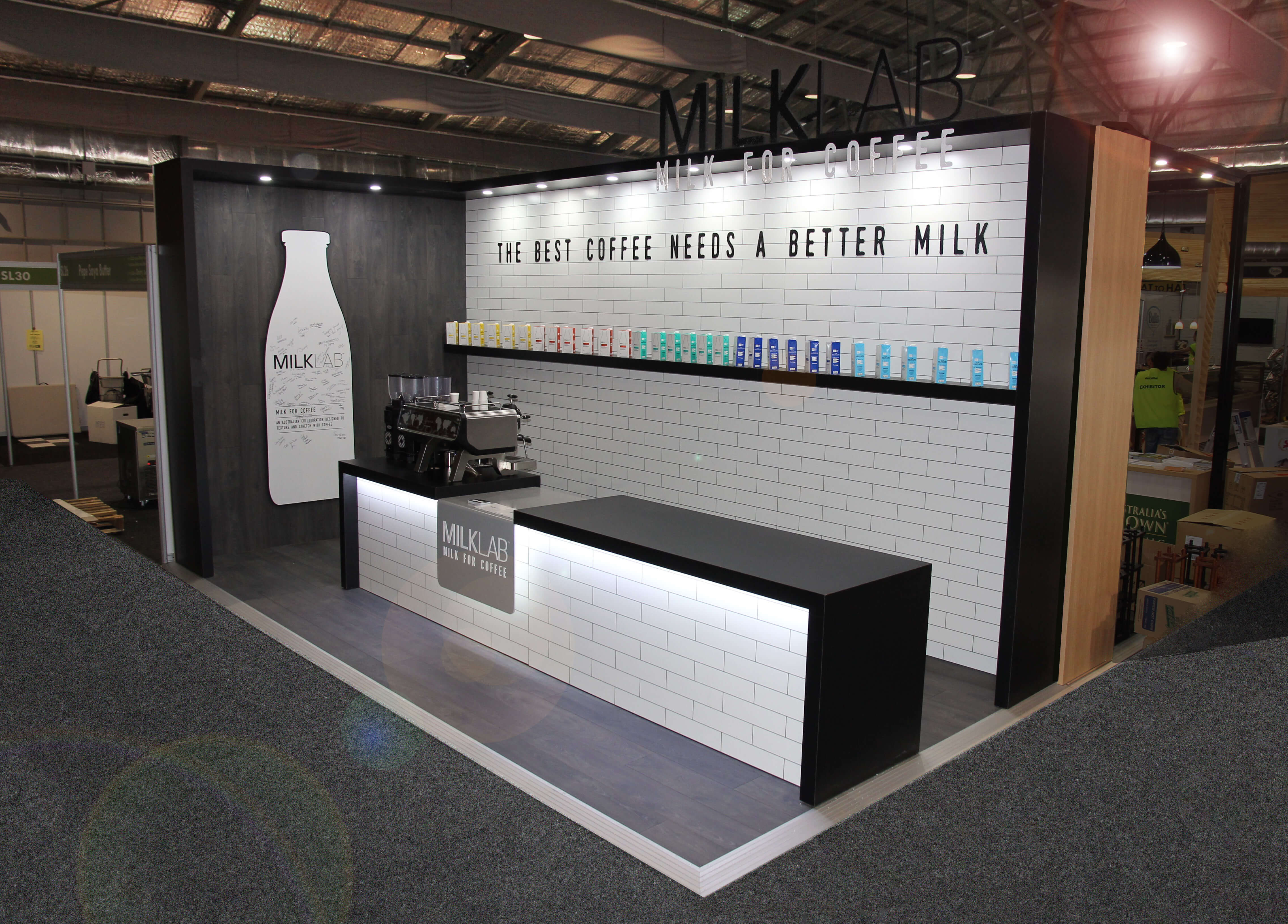 Milk - Lab Customised Exhibition Display Stand