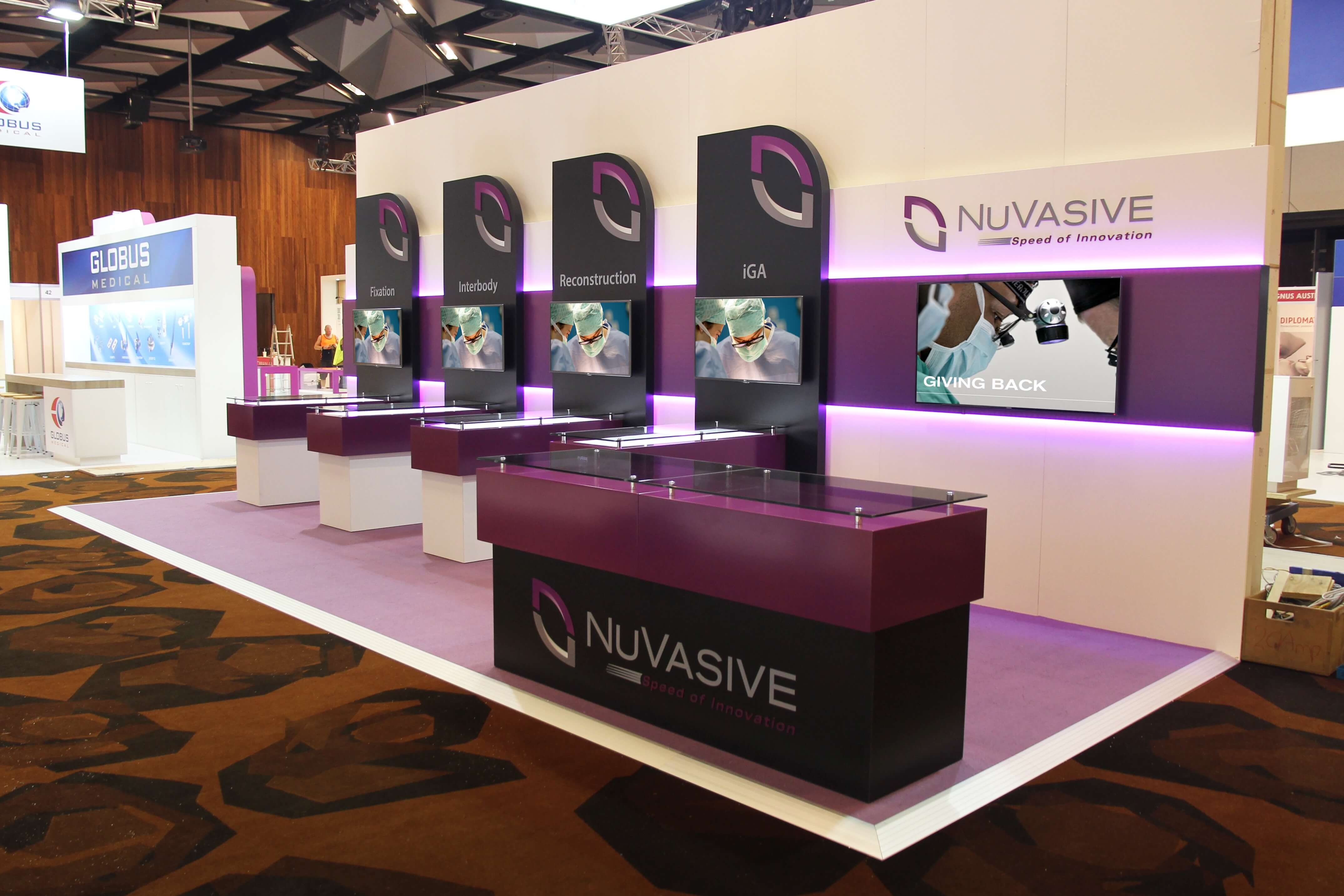 Nuvasive Customised Exhibition Display Stand
