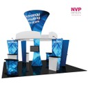 Island Display Stands and tension Fabric displays by NVP Exhibits - Sydney, Melbourne and Brisbane 