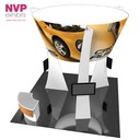 Island Display Stands and tension Fabric displays by NVP Exhibits - Sydney, Melbourne and Brisbane 