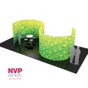 Trade show booth- Island Display Stands and tension Fabric displays by NVP Exhibits - Sydney, Melbourne and Brisbane