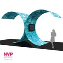 Wave Room- Island Display Stands and tension Fabric displays by NVP Exhibits - Sydney, Melbourne and Brisbane
