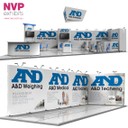 Adaptable island stands by NVP Exhibits